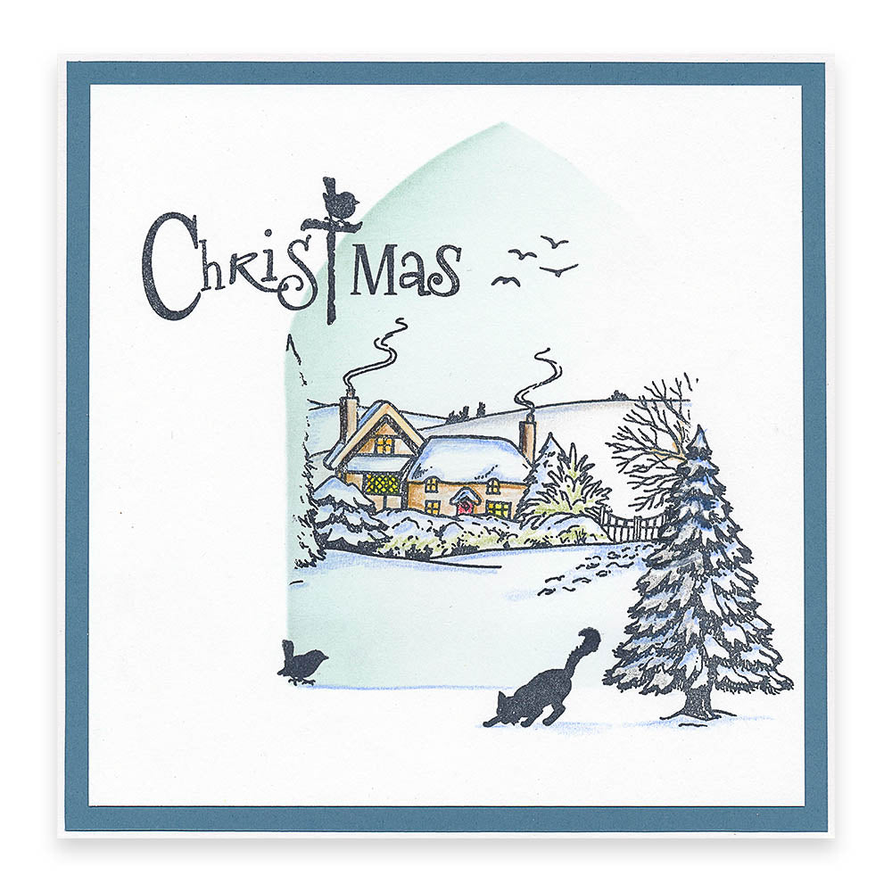 Jayne's Winter Scenes A5 Square Stamp & Mask Collection