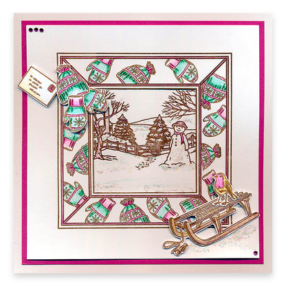 Jayne's Winter Scenes A5 Square Stamp & Mask Collection