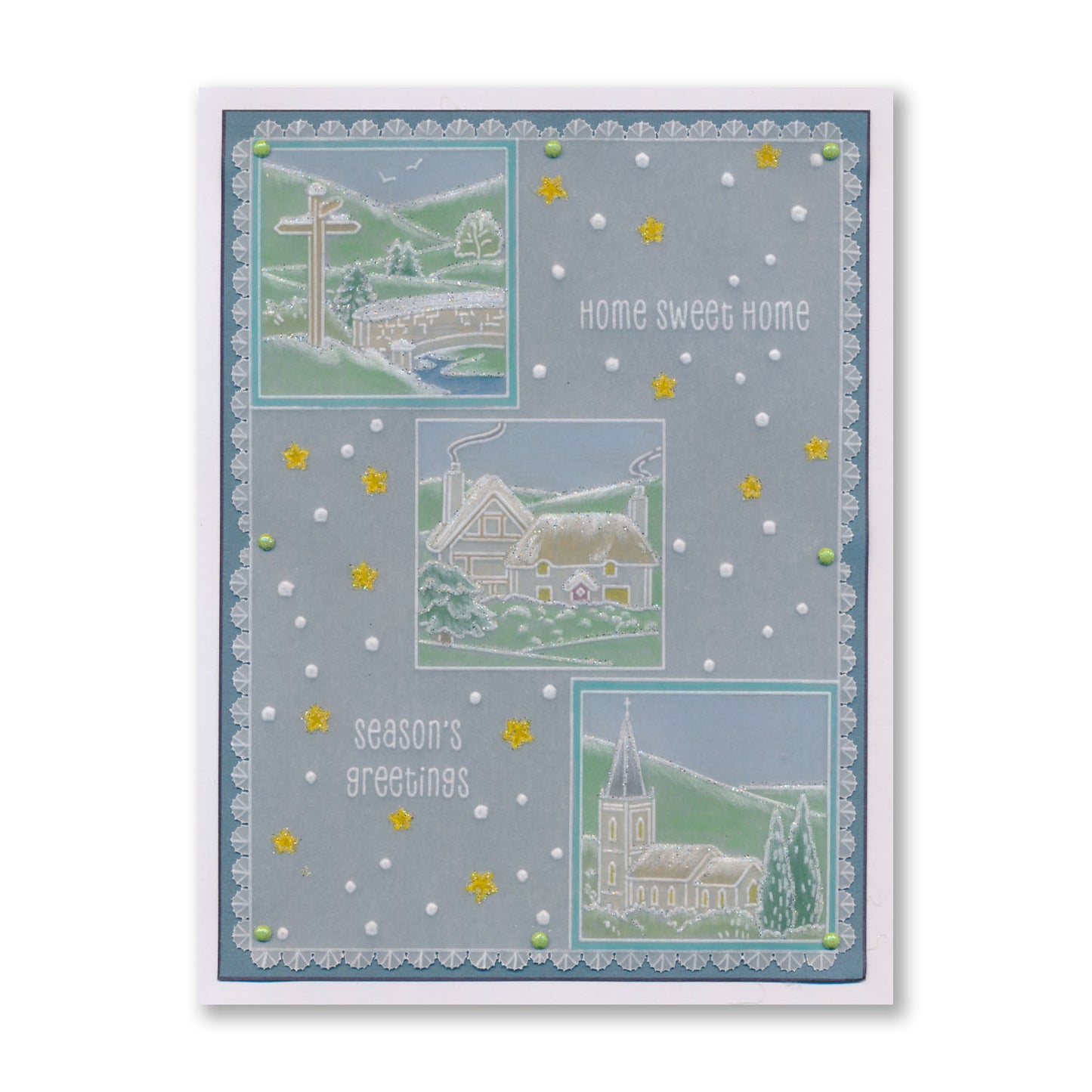 Jayne Nestorenko Christmas Winter Scenes Sampler A4 Groovi Plate