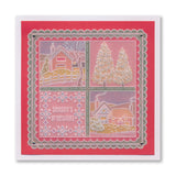 Jayne's Winter Scenes Christmas Sampler A4 Groovi Plate