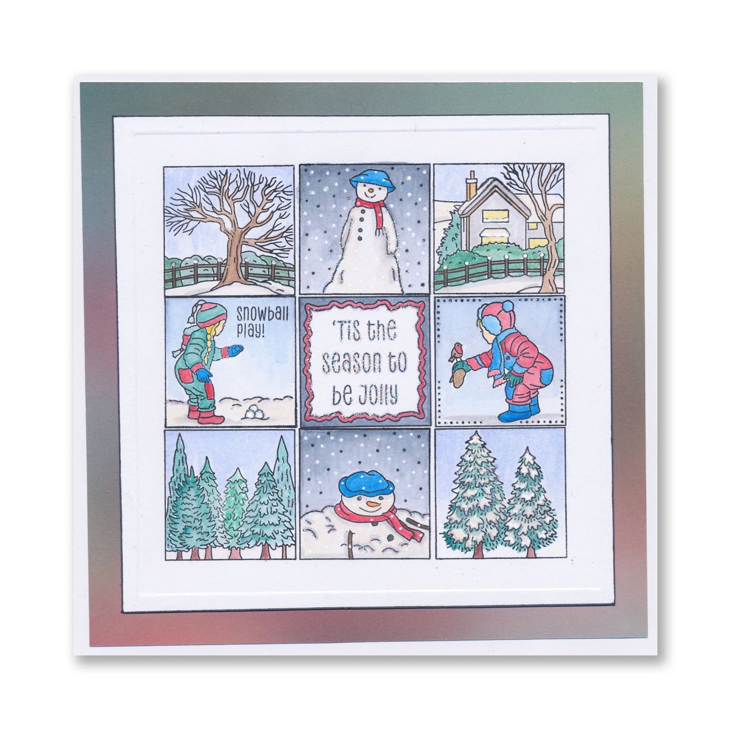 Jayne's Floral & Christmas Sampler A4 Stamp Set Duo