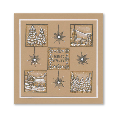 Jayne's Floral & Christmas Sampler A4 Stamp Set Duo