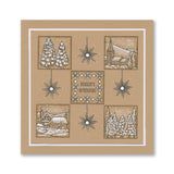 Jayne's Winter Scenes Christmas Sampler A4 Stamp Set