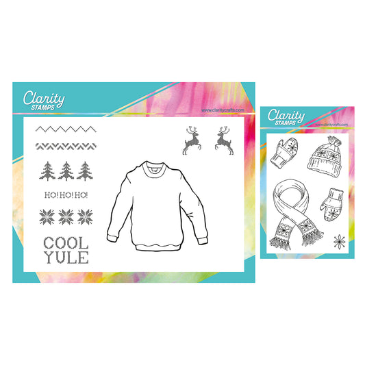 Jim's Christmas Jumper & Accessories A5 & A7 Stamp & Mask Collection