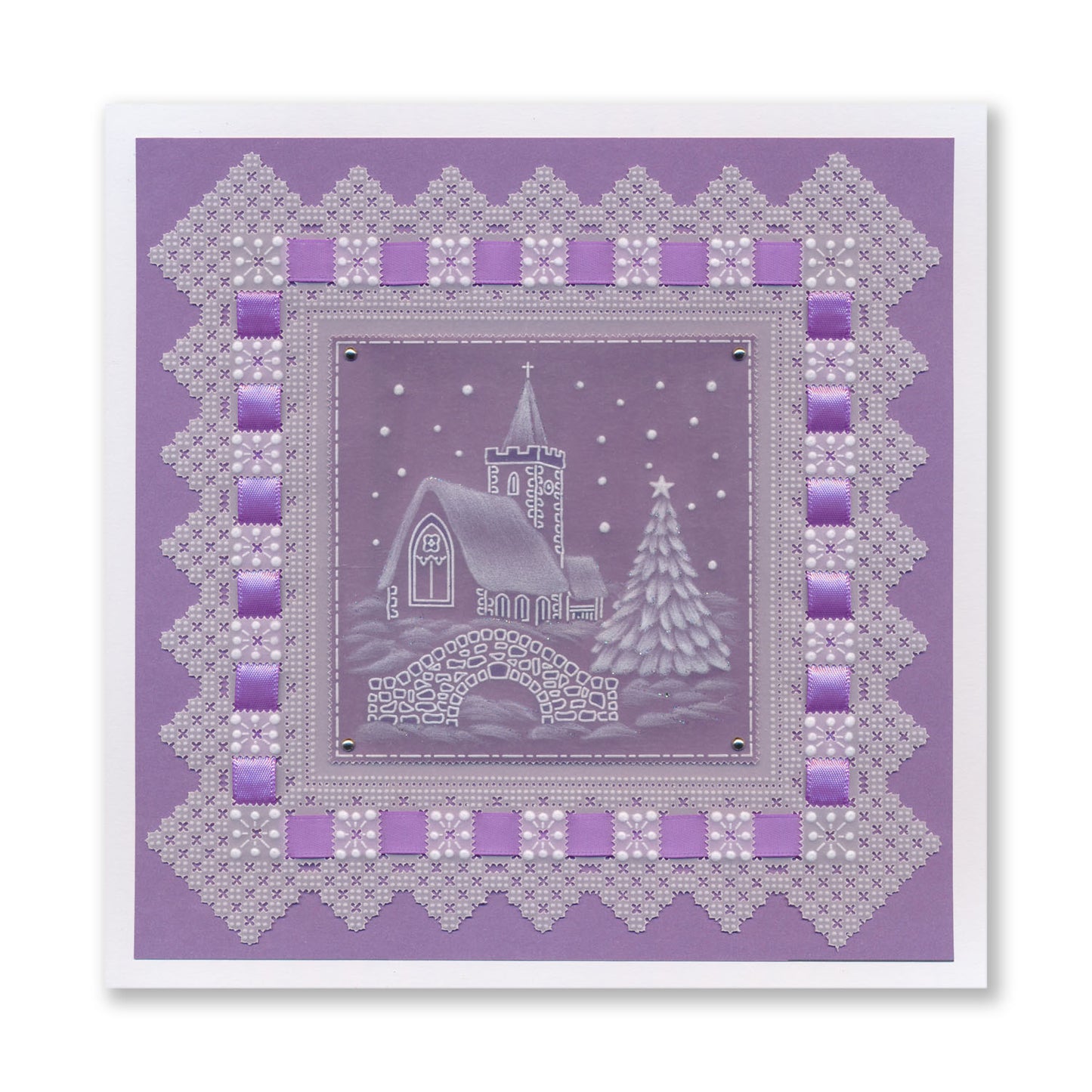 Linda's Layering Frames Set 1 - Christmas A4 Square & A5 Square Groovi Plate Collection