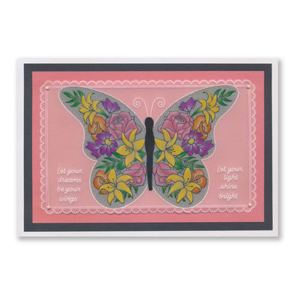 Bouquet Butterfly A6 Groovi Plate