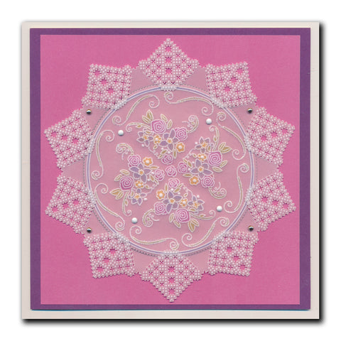 Barbara's SHAC Flower Framer A5 Square Groovi Plate
