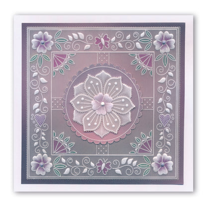 Josie's Parchment Trading Coins & Frame A5 Square Groovi Plate Trio