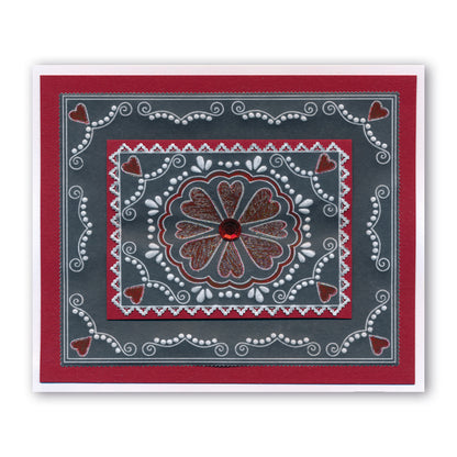 Josie's Parchment Trading Cards A5 Square Groovi Plate Trio