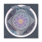 Josie's PTC Coins Flowers & Leaves A5 Square Groovi Plate