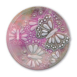 Josie's PTC Coins Butterflies & Hearts A5 Square Groovi Plate