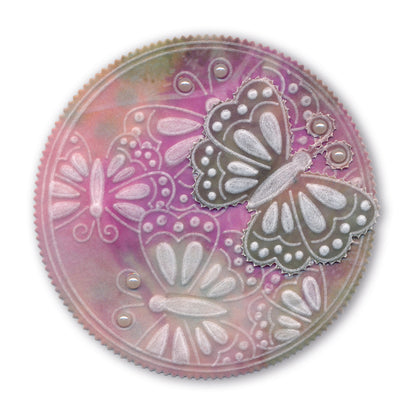 Josie's Parchment Trading Coins & Frame A5 Square Groovi Plate Trio