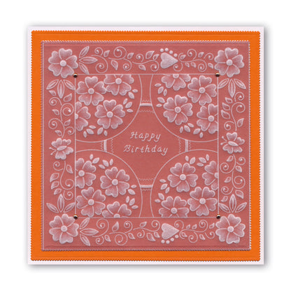 Josie's Parchment Trading Coins & Frame A5 Square Groovi Plate Trio