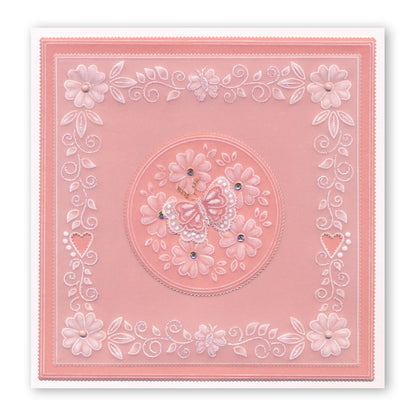 Josie's Parchment Trading Coins & Frame A5 Square Groovi Plate Trio