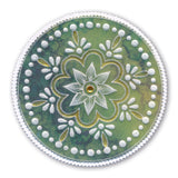 Josie's PTC Coins Flowers & Leaves A5 Square Groovi Plate