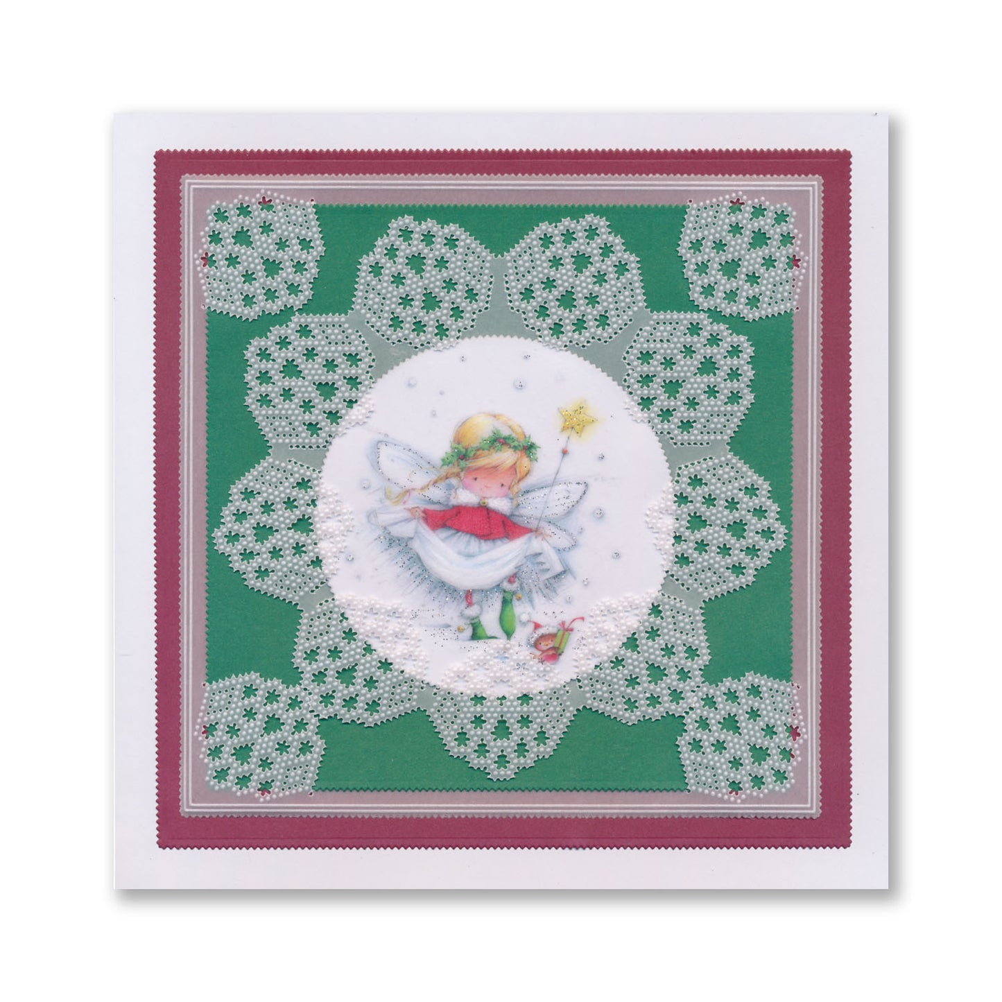 Josie's Circular (Diagonal) Lace Duet A5 Square Groovi Grid Collection