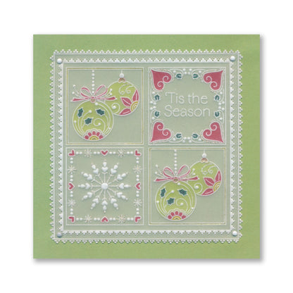 Tina Cox Christmas Elements Sampler A4 Groovi Plate