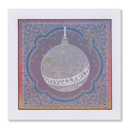 Barbara's Bijou Christmas Baubles A5 Groovi Plate