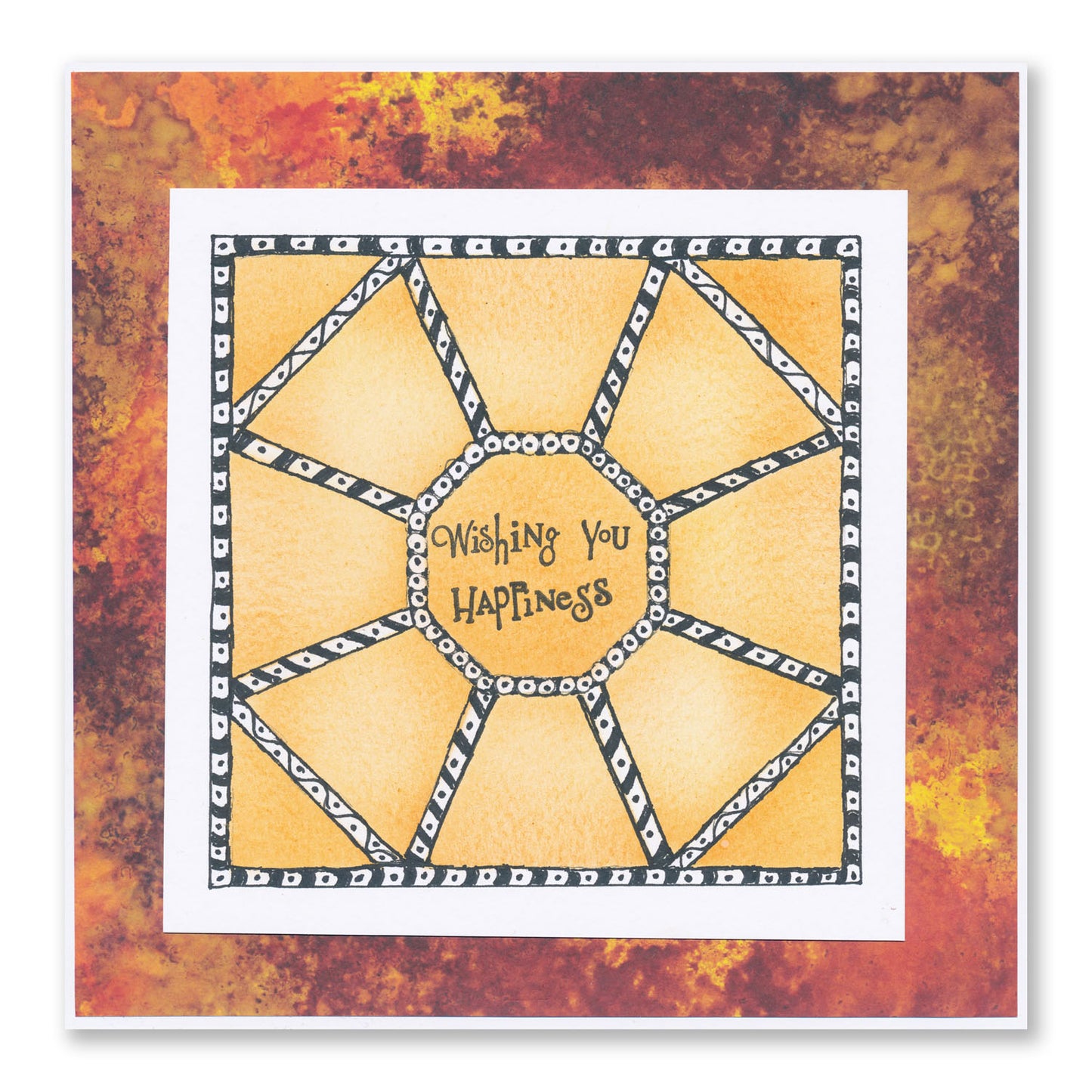 Abstract Layouts 7" x 7" Stencil & Folder Collection