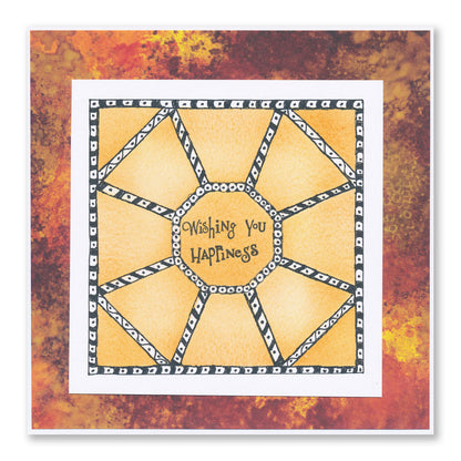 Abstract Layouts 7" x 7" Stencil & Folder Collection