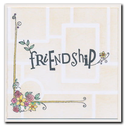 Barbara's SHAC Flower Framer A5 Square Stamp Set