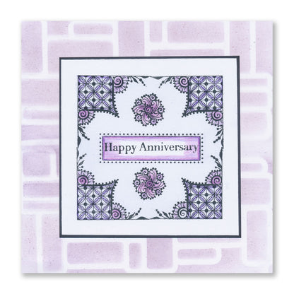 KISS by Clarity - Tina's Love & Laughter Henna A5 Stamp Set