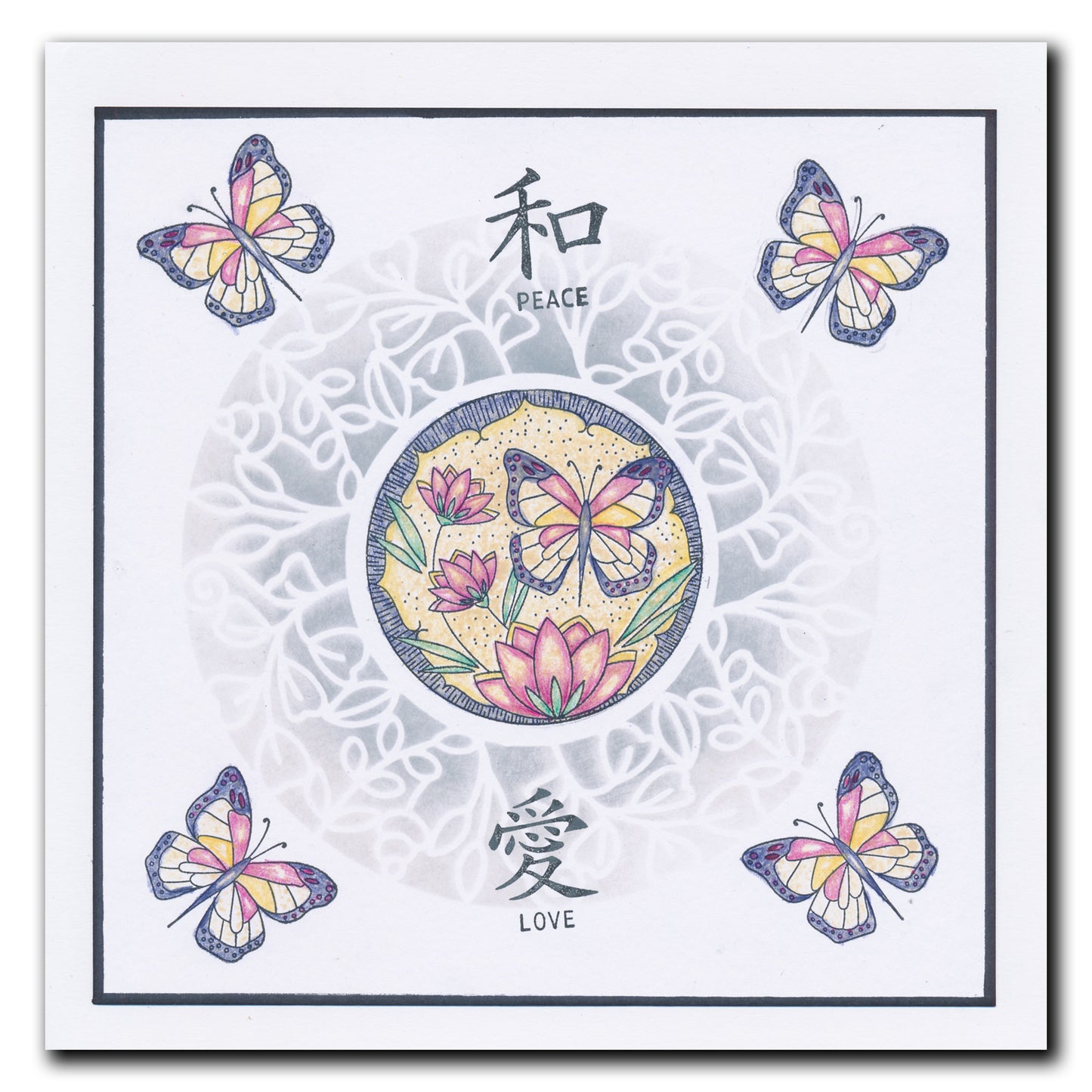 Barbara's SHAC Circular Decorative Frames - Roses, Snowdrops & Leaves 7" x 7" Stencil Trio