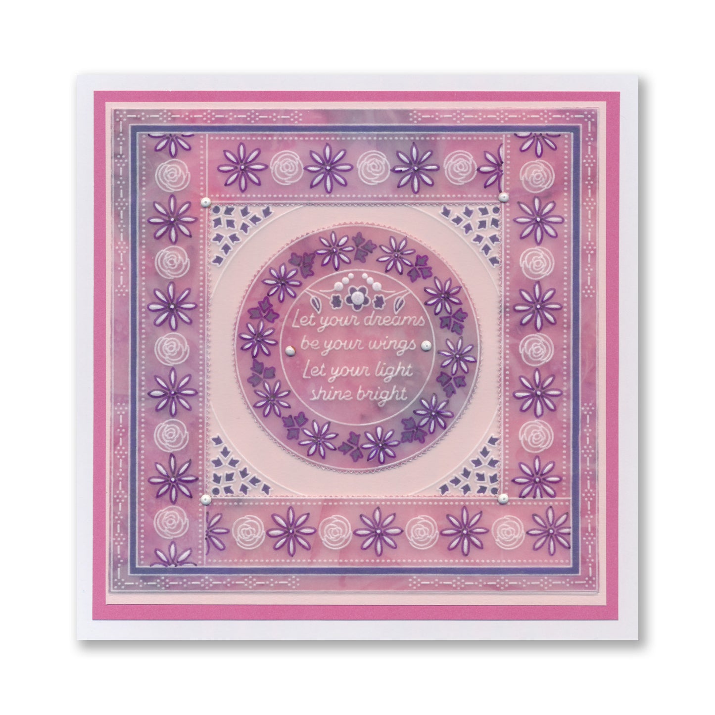 Tina's Just a Note Rosie Doodles All in One A5 Square Groovi Plate