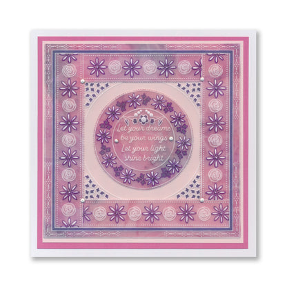 Tina's Just a Note Rosie Doodles All in One A5 Square Groovi Plate