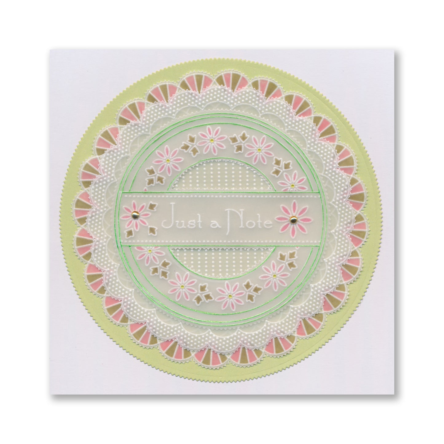 Tina's Just a Note Rosie Doodles All in One A5 Square Groovi Plate