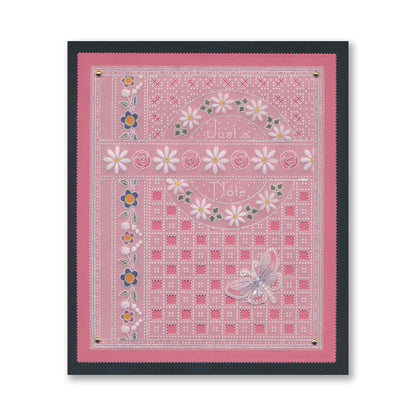 Tina's Just a Note Rosie Doodles All in One A5 Square Groovi Plate