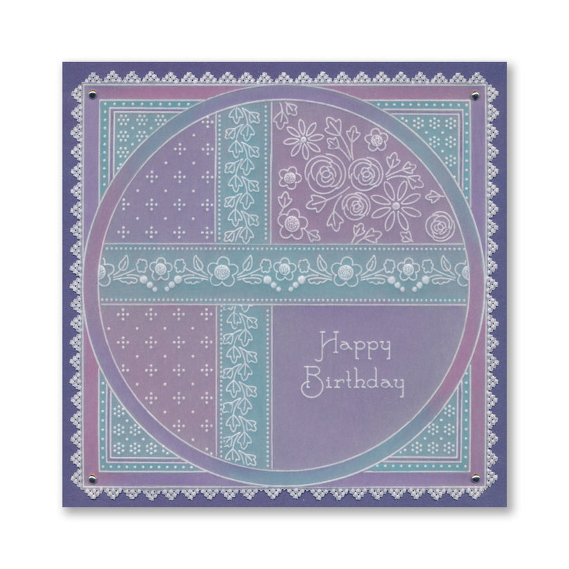 Clarity Stamps Tina's Small Henné Coins 2 assiettes carrées A5 Groovi