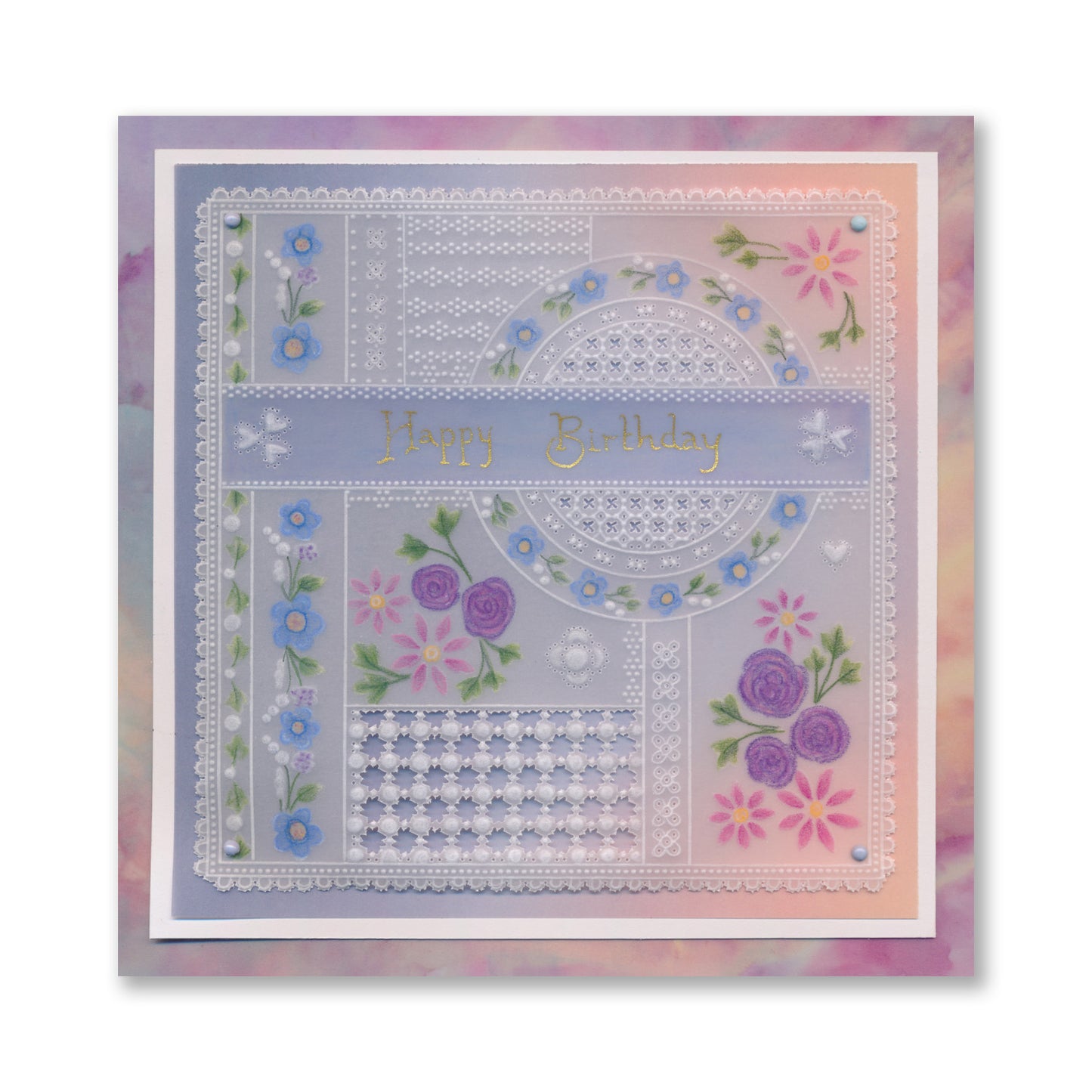 Tina's Just a Note Rosie Doodles All in One A5 Square Groovi Plate