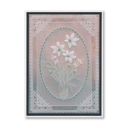 Barbara's Star Flower Spray A6 Groovi Plate