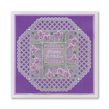 Square Floral Framers A4 Groovi Plate
