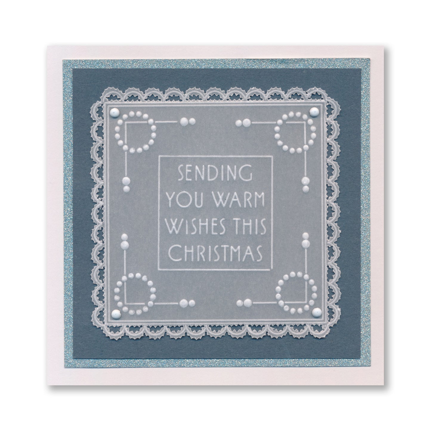 Tina's Christmas Candle - Easy Layout A5 Square Groovi Plate