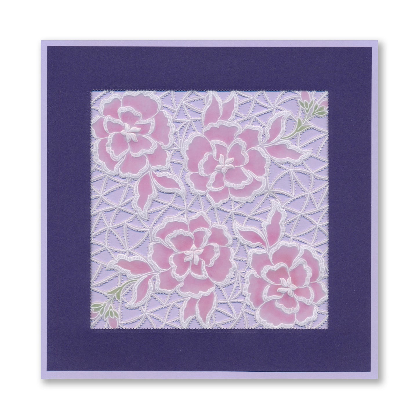 Linda's Richelieu Lace You Are Beautiful A5 Square Groovi Plate