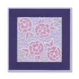 Linda's Richelieu Lace You Are Beautiful A5 Square Groovi Plate