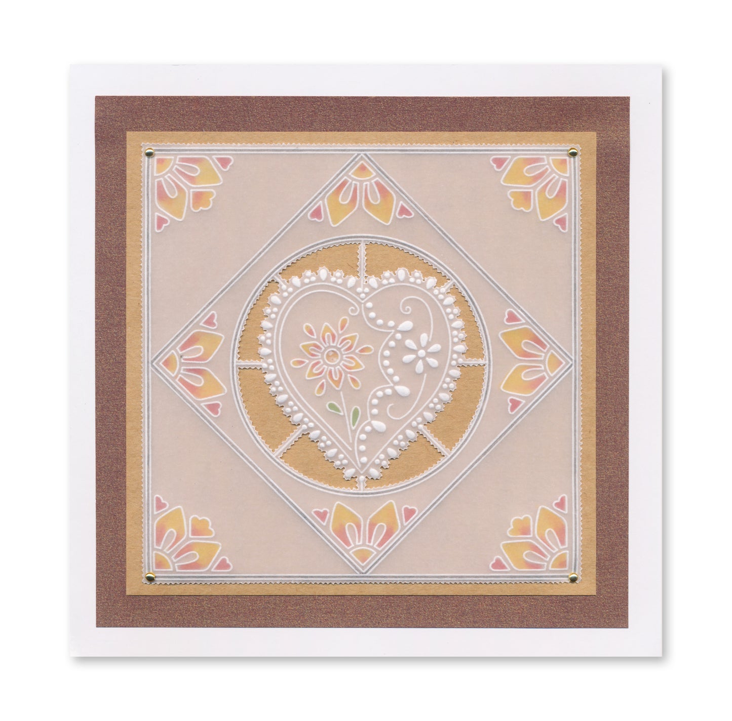 Barbara's Loving Heart A5 Square Groovi Plate