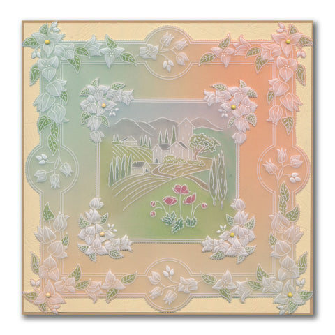 Linda's Layering Frames Set 4 - Tuscany A4 Square & A5 Square Groovi Plate Collection