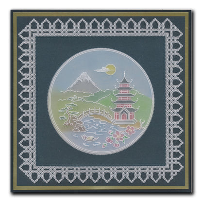 Linda's Layering Frames Set 3 - Oriental A4 Square & A5 Square Groovi Plate Collection