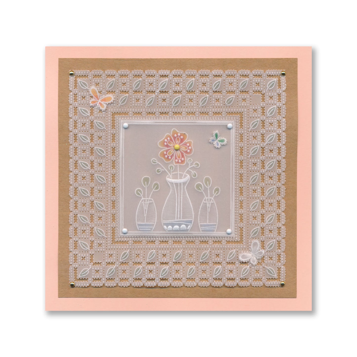 Tina's Thanks Floral Sampler A4 Groovi Plate