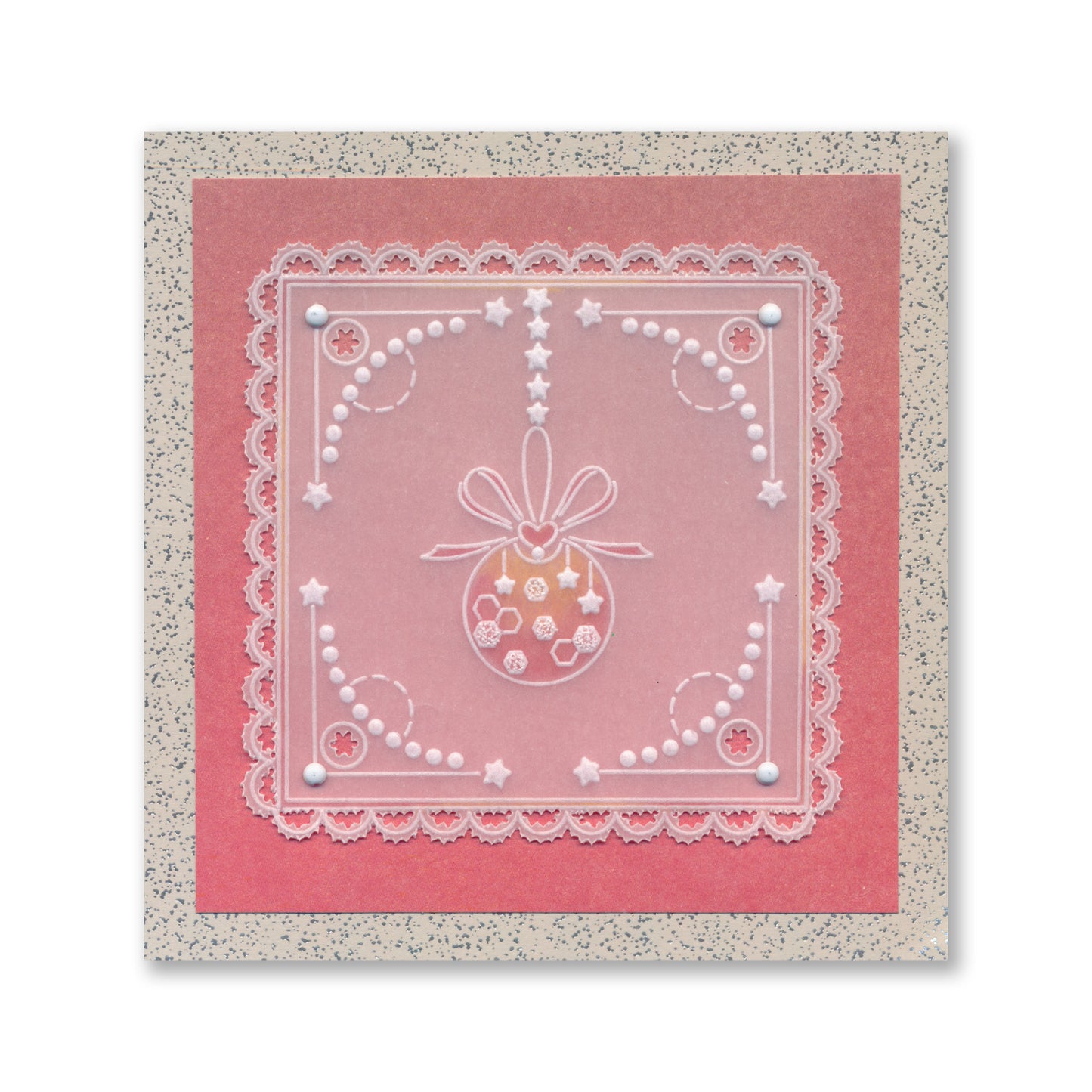 Tina's Christmas Easy Layout A5 Square Groovi Plate Collection with 8" x 8" Shenandoah Designer Parchment