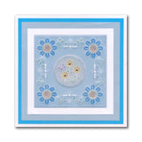 Tina's Floral Layering Parchlets A6 Square Groovi Plate Quartet