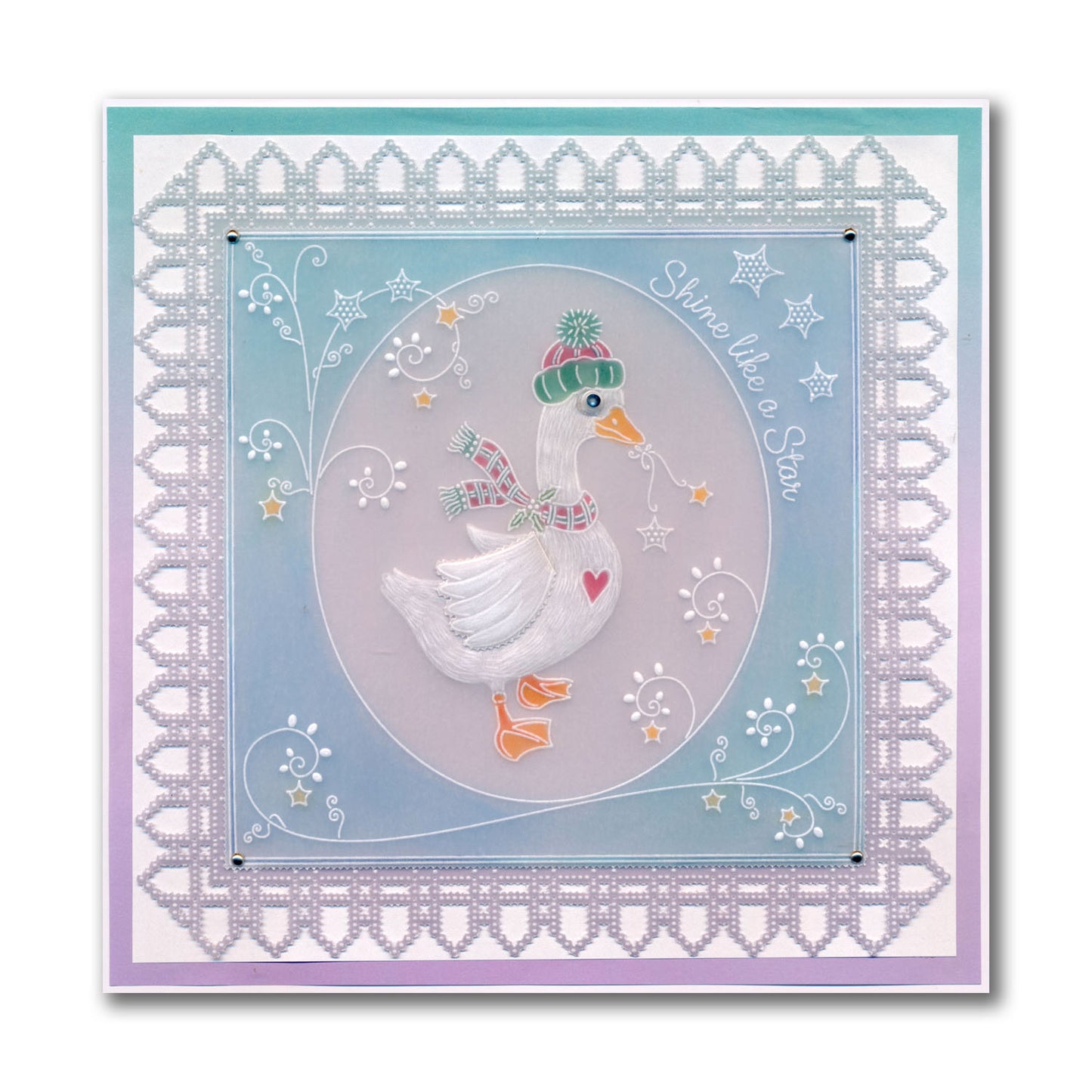 Linda's Christmas Goose A5 Square Groovi Plate