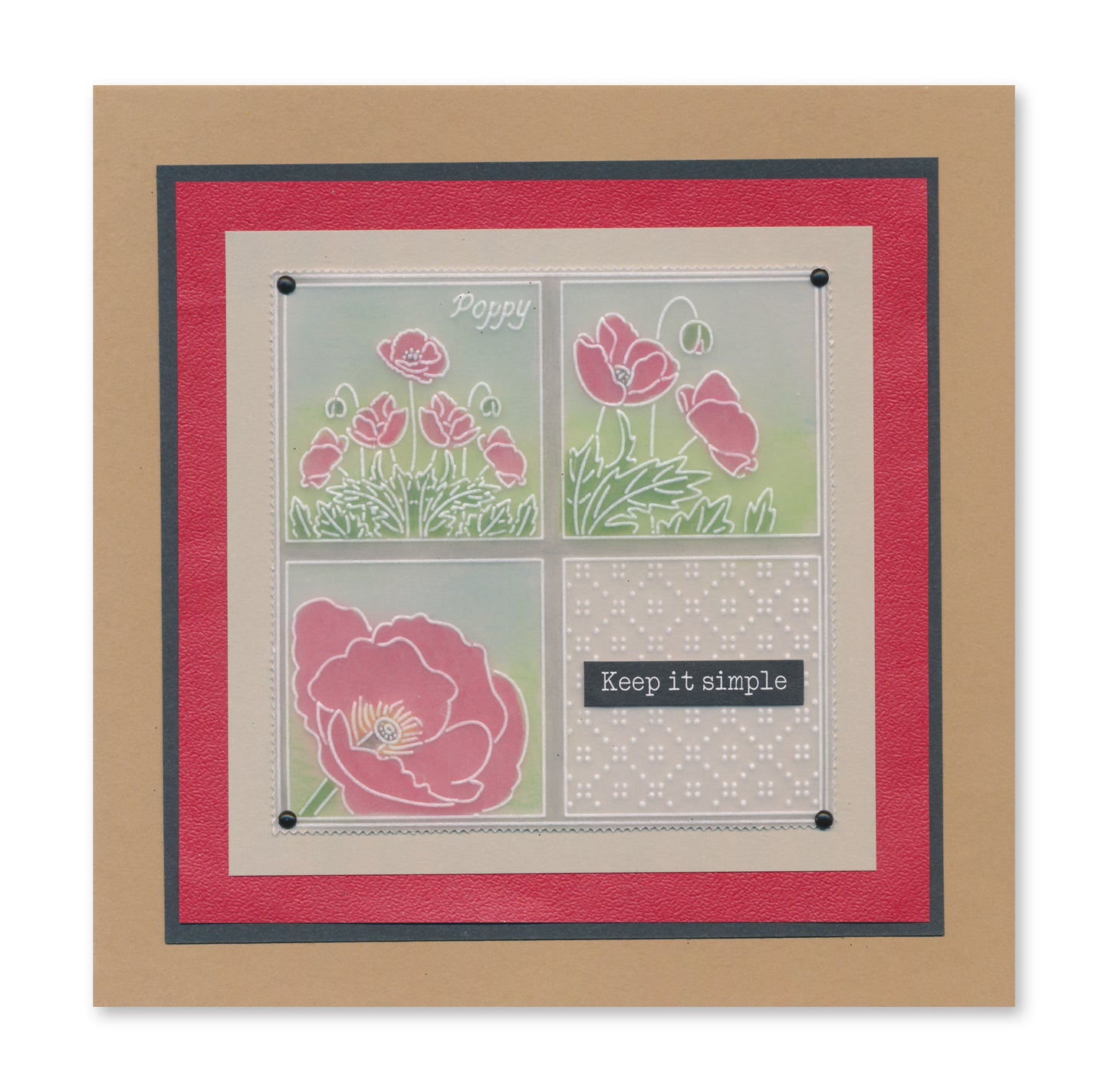Linda's 123 - Wild Flowers A5 Square Groovi Plate