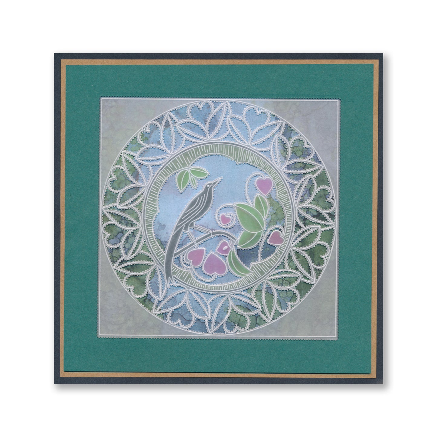 Barbara's Lovebird A5 Square Groovi Plate