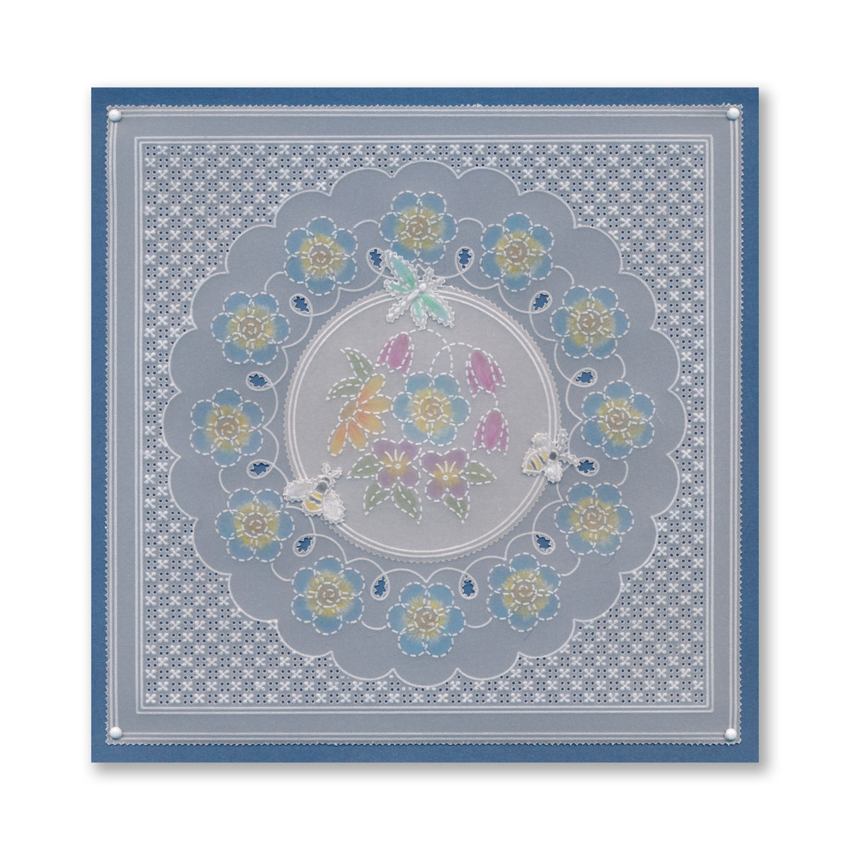 Linda's Floral Applique Midi Groovi Plate Collection