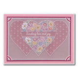 Jazz's Sending Love and Joy - Floral Panels A6 Square Groovi Plate