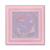 Linda's Floral Numbers A6 Square Groovi Plate Collection
